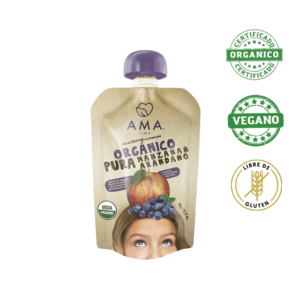 Compota manzana arándanos <br> 90 gr.