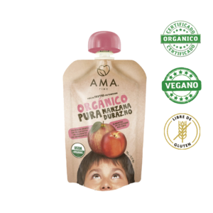 Compota manzana durazno <br> 90 gr.